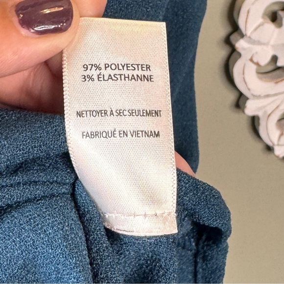 Lush Shift Shirt Dress Short Sleeve Open Neck Dress XL Pocket Blue - Picture 7 of 8